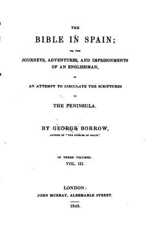 The Bible in Spain