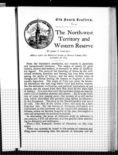 The North-west territory and western reserve