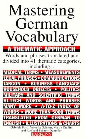 Mastering German vocabulary