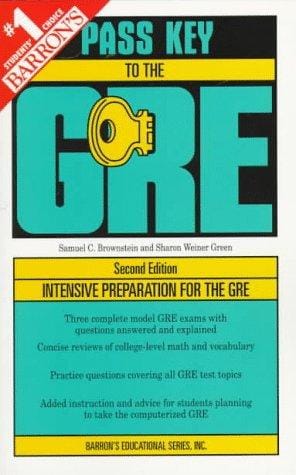 Pass key to the GRE, graduate record examination