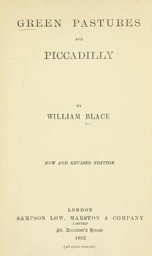 Green pastures and Piccadilly