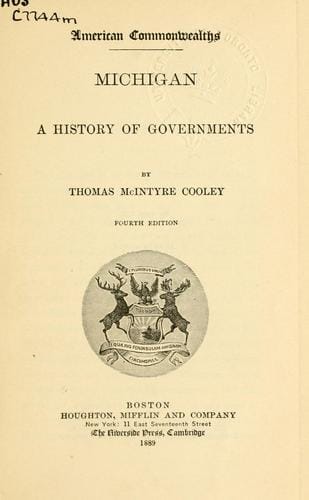 Michigan, a history of governments
