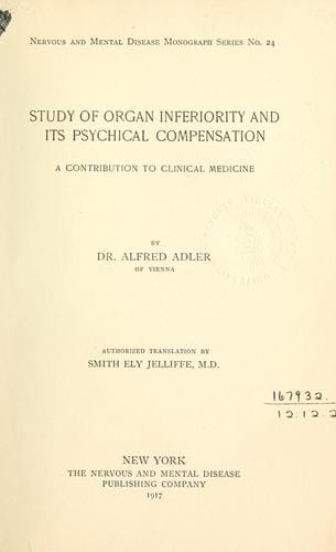 Study of organ inferiority and its psychical compensation