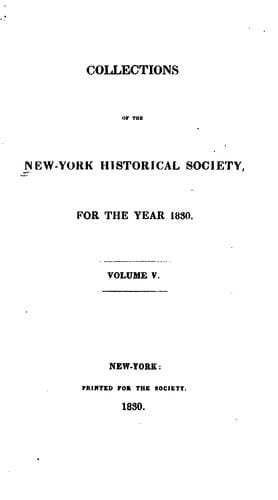 Collections of the New-York Historical Society