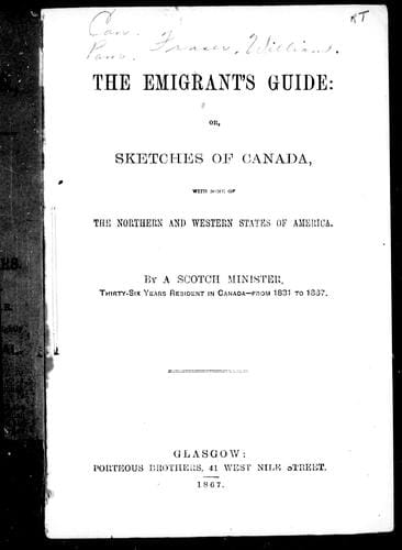 The emigrant's guide, or, Sketches of Canada