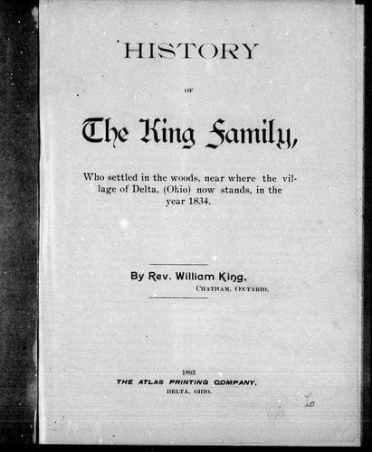 History of the King family