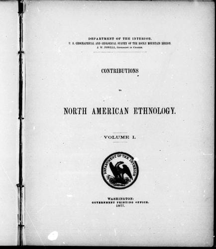 Tribes of the extreme Northwest / by W.H. Dall.  Tribes of western Washington and northwestern Oregon / by Geo. Gibbs
