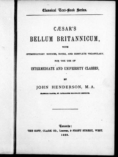 Caesar's Bellum britannicum