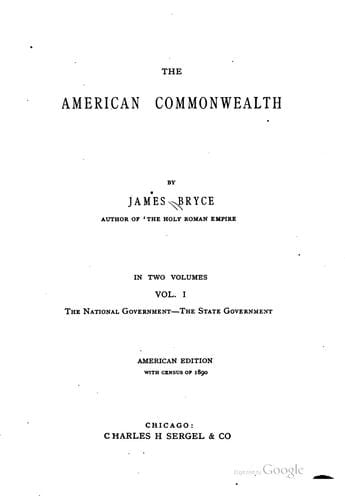 The American commonwealth