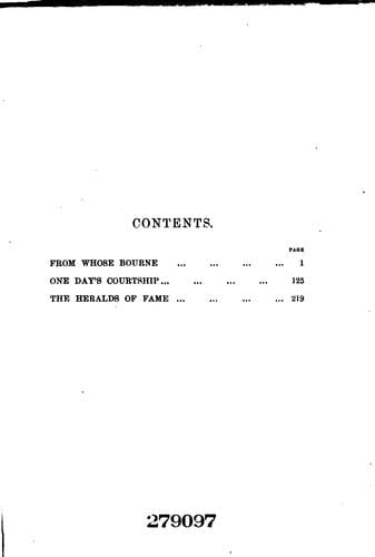 From whose bourne, etc