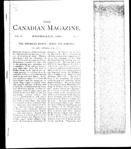 The American Indian, what and whence