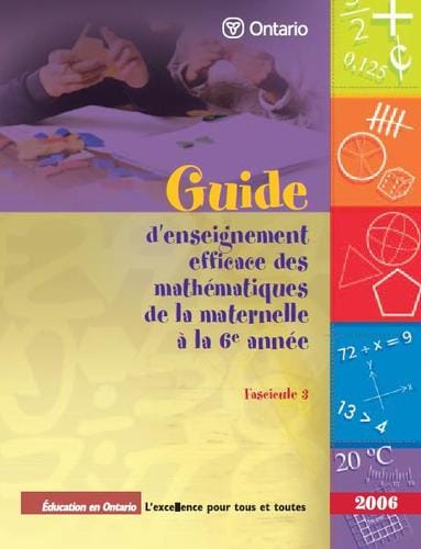 Guide d'enseignement efficace des mathématiques de la maternelle à la 6e année