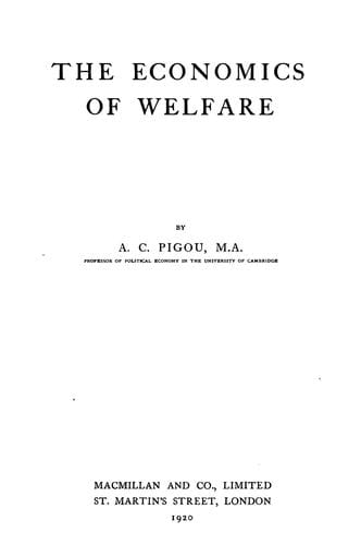 The economics of welfare