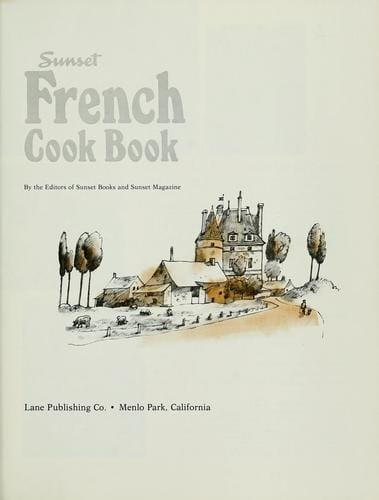Sunset French cook book
