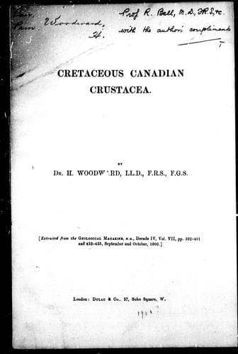 Cretaceous Canadian Crustacea