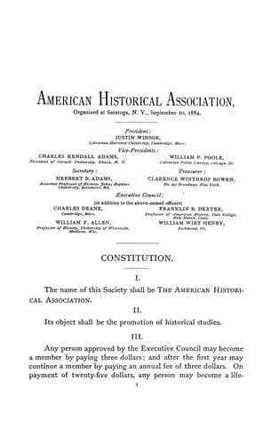 Papers of the American Historical Association