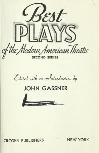 Best plays of the modern American theatre