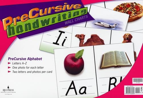 Precursive handwriting wall charts