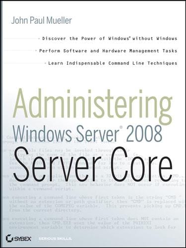 Administering Windows server 2008 server core