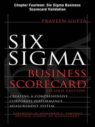 Six Sigma Business Scorecard Validation