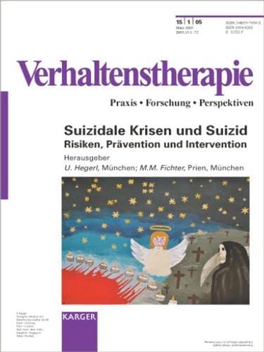 Verhaltenstherapie: Suizidale Krisen: Pravention und Intervention