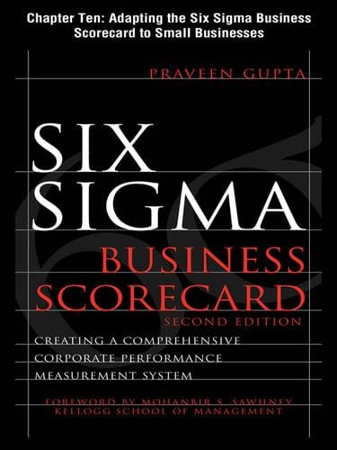 Adapting the Six Sigma Business Scorecard