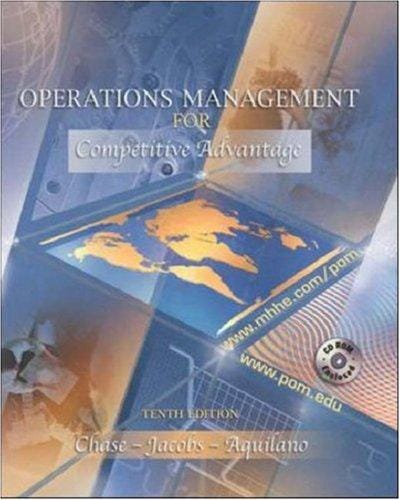 Operations Management for Competitive Advantage with Student-CD
