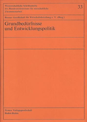 Grundbedürfnisse und Entwicklungspolitik