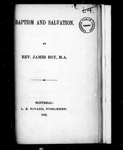 Baptism and salvation