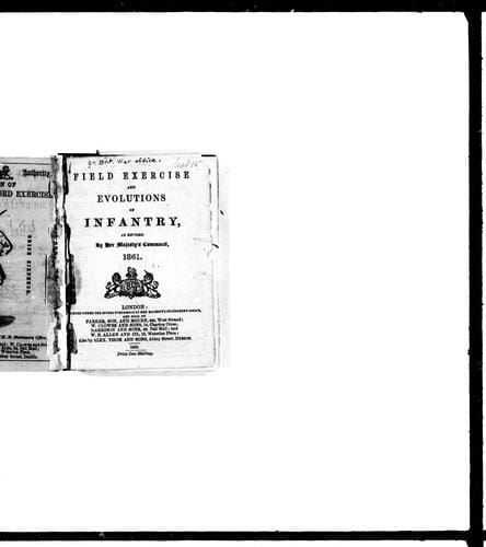 Field exercise and evolutions of infantry