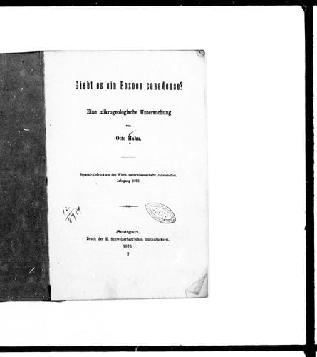 Giebt es ein Eozoon canadense?