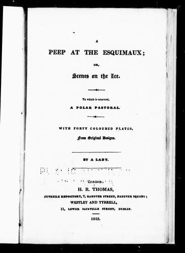 A peep at the Esquimaux, or, Scenes on the ice