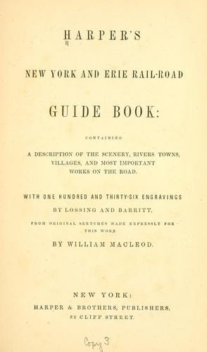 Harper's New York and Erie rail-road guide book