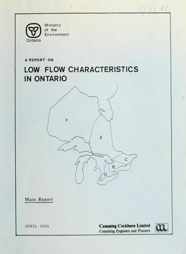 Low flow characteristics in Ontario
