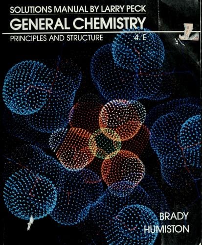 Solutions manual for General chemistry