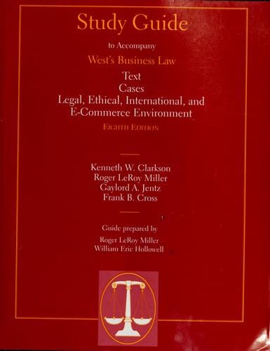 Study guide to accompany West's business law