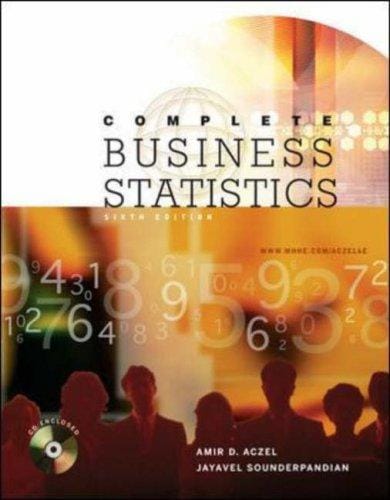 Complete Business Statistics with Student CD