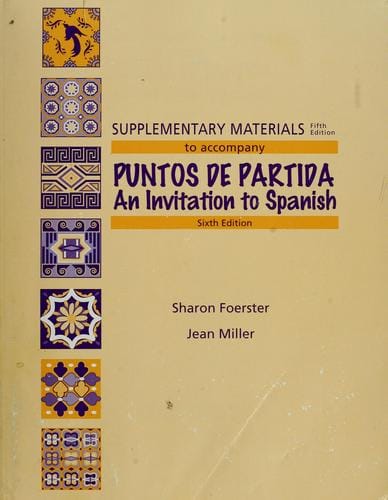 Supplementary materials to accompany Puntos de partida an invitation to Spanish