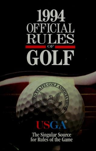The official rules of golf