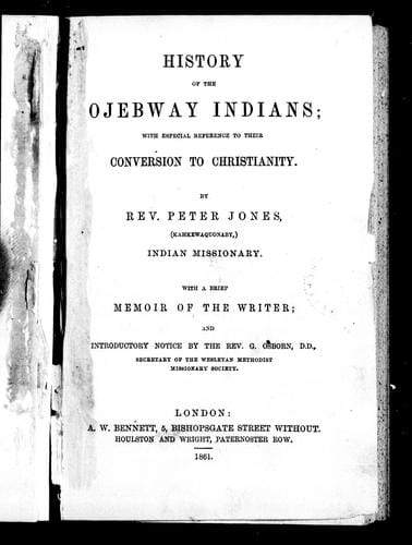 History of the Ojebway Indians