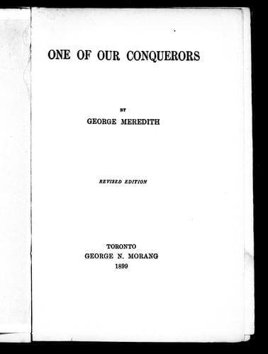 One of our conquerors