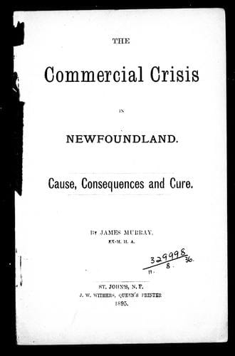 The commercial crisis in Newfoundland