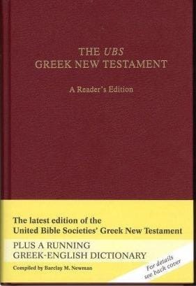 The UBS Greek New Testament