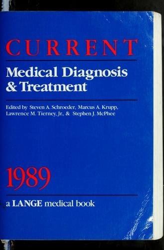 Current medical diagnosis & treatment, 1989