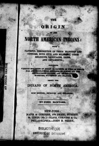 The origin of the North American Indians