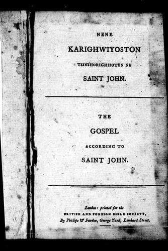 Nene Karighwiyoston tsinihorighhoten ne Saint John