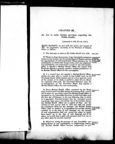 An Act to make further provision regarding the public health