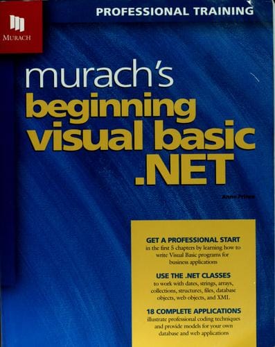 Murach's beginning visual basic.NET