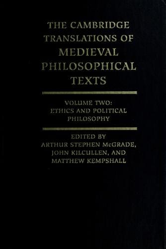 The Cambridge translations of Medieval philosophical texts