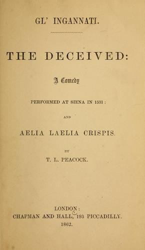 Gl' Ingannati ... the deceived ...